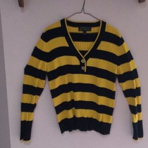 Ralph Lauren striped v neck sweater